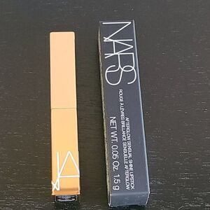 NARS Afterglow Sensual Shine Lipstick Orgasm 777 Sheer Peachy Pink Gold Shimmer